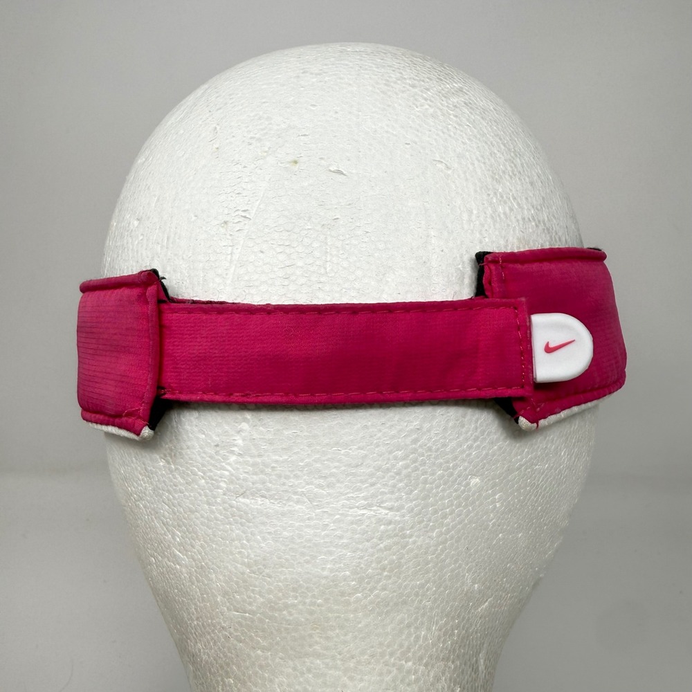Nike 2008 Golf Womens Visor Pink White Swoosh Adjustable Athletic Hat 256875-629 - Picture 4 of 9